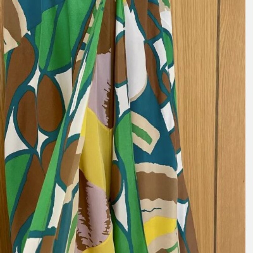 RARE VINTAGE Diane Von Furstenberg Silk Gown - Maxi - 14 - Picture 4 of 8